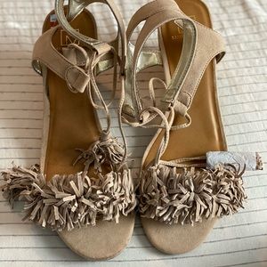 Material Girl heels in Tan